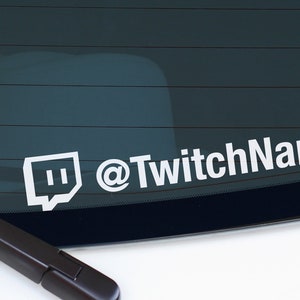 TWITCH SOCIAL_MEDIA TAGS - Car Window Bumper Vinyl Decal Sticker.