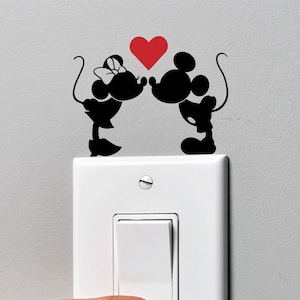 MOUSE Light Switch - Vinilo extraíble Dormitorio Niños Calcomanías de pared Pegatinas Home Decor Art
