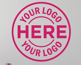 Custom Business Logo Decal • Matt Finish Vinyl Sticker • Shop Window Logo • Business Door Sign • Company Branding • Round or Square Logo