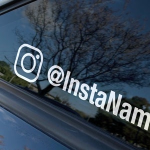 INSTAGRAM SOCIAL_MEDIA TAGS - Car Window Bumper Vinyl Decal Sticker.