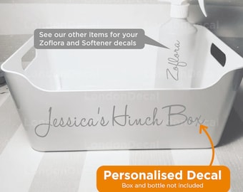 Personalised "YOUR NAME" | Hinch Cleaning Box Inspired Decal Sticker | 24 colours available