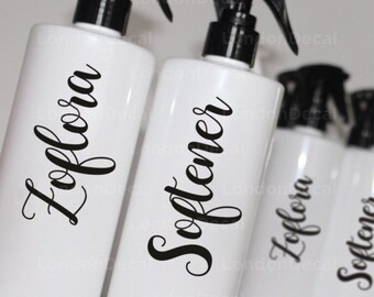 ZOFLORA AND SOFTENER - Mrs Hinch inspired spray bottle decals stickers labels (Type 3)