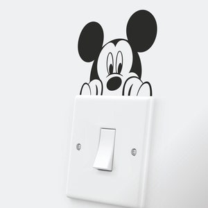 MOUSE Light Switch - Removable Vinyl Bedroom Kids Wall Decal Stickers Home Decor Art
