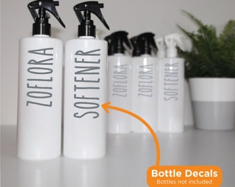 ZOFLORA AND SOFTENER - Mrs Hinch inspired spray bottle decals stickers labels (Type 5)