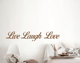 LIVE LAUGH LOVE | Quote Removable Vinyl Wall Decal Stickers Home Decor Art