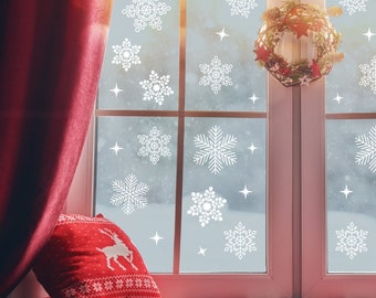 CHRISTMAS SNOWFLAKE Window Wall Vinyl Decal Sticker, any colour