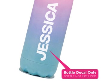 Personalised Name Decal | Water Bottle Sticker, Back to School