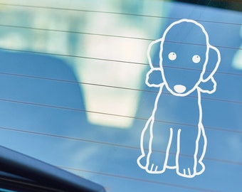Bedlington Terrier Dog Decal | Suitable for Car Window Bumpers etc | Vinyl Decal Sticker