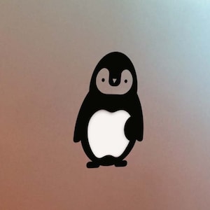 CUTE PENGUIN | MacBook Vinyl Decal Sticker | 24 colours available