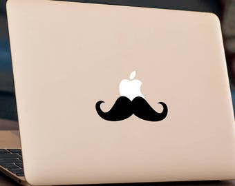 MOUSTACHE MacBook Decal Sticker fits all MacBook models