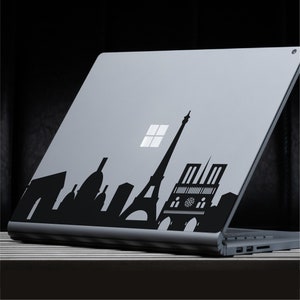 PARIS France Skyline - Laptop Aufkleber Aufkleber für alle HP, Dell, Acer, Asus, Microsoft, Lenovo, Chromebook, Razer, Samsung, MSI Modelle