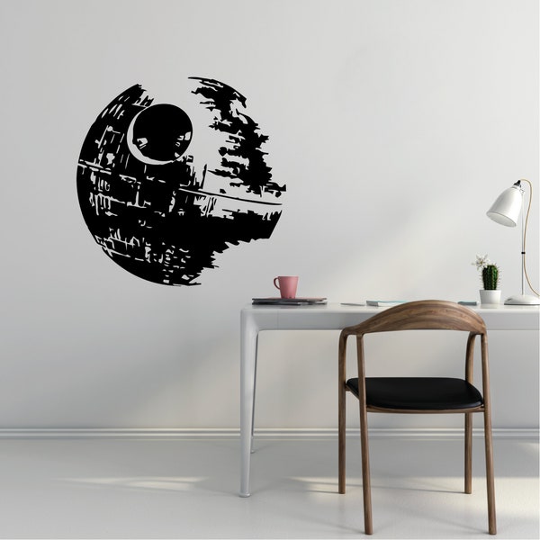 DEATH STAR - Star Wars Abnehmbare Vinyl Wandtattoo Aufkleber Wohnkultur Kunst