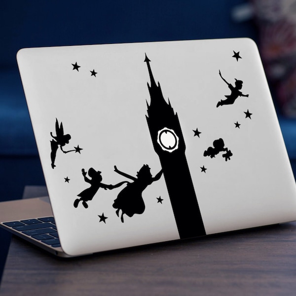 PETER PAN DISNEY MacBook Calcomanía calcomanía se adapta a todos los modelos de MacBook