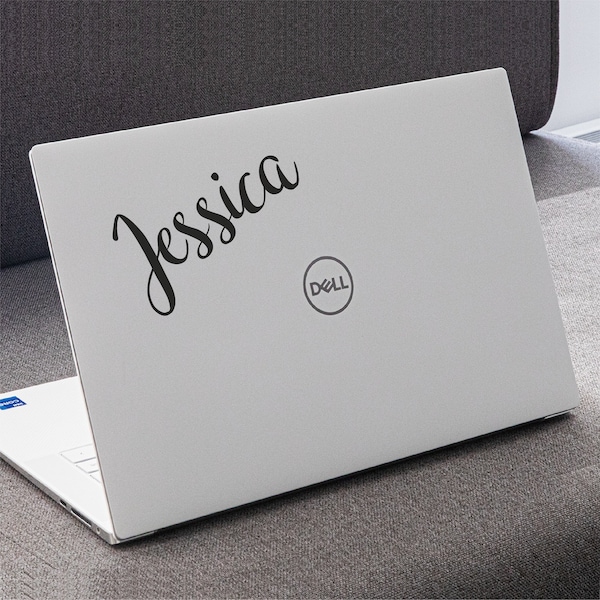 Your Name Custom Word - Laptop Decal Sticker fits all HP, Dell, Acer, Asus, Microsoft, Lenovo, Chromebook, Razer, Samsung, MSI models