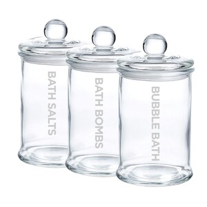 Bath Salts, Bath Bombs & Bubble Bath | Bathroom Decals stickers Labels | Suitable for all containers | Type 4