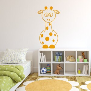 GIRAF | Kinderkamer kinderkamer | Verwijderbare vinyl muur sticker sticker | Woondecoratie kunst