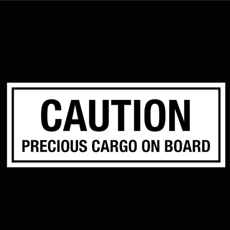 CAUTION PRECIOUS CARGO On Board  Equestrian Horsebox Trailer image 1