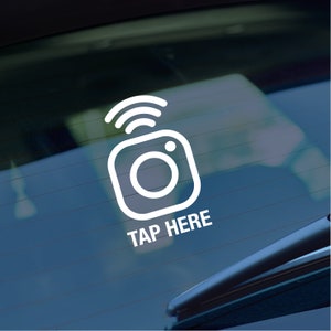 INSTAGRAM QUICK TAP icon | Vinyl Decal Sticker Only | Social Media Car Window Bumper | 24 colours available