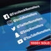 SOCIAL MEDIA TAGS - Car Window Bumper Vinyl Decal Sticker. 