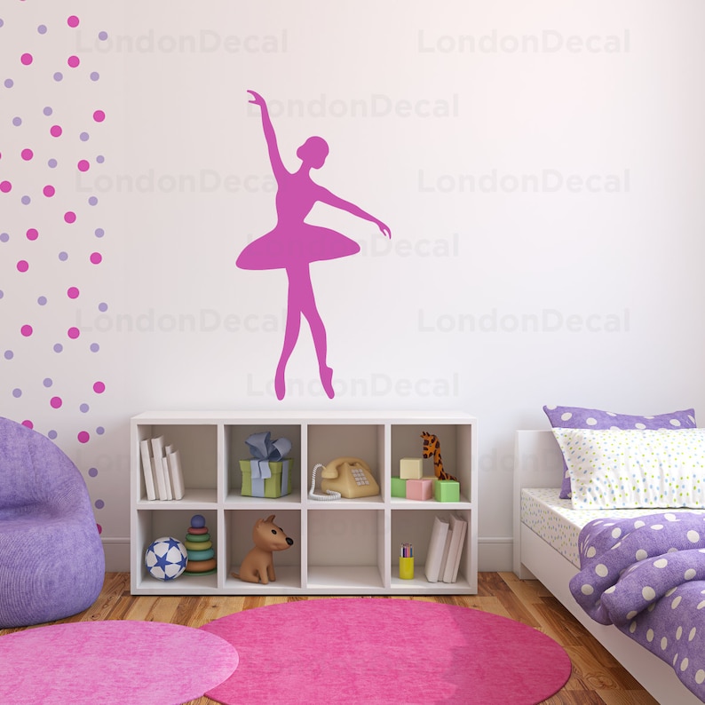BALLERINA Removable Vinyl Wall Decal Stickers Home Decor Art Etsy