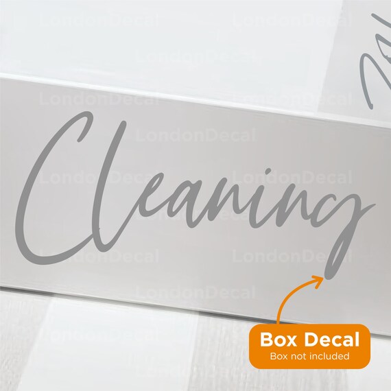 CLEANING Mrs Hinch Inspired Decal Sticker Label type 2 - Etsy