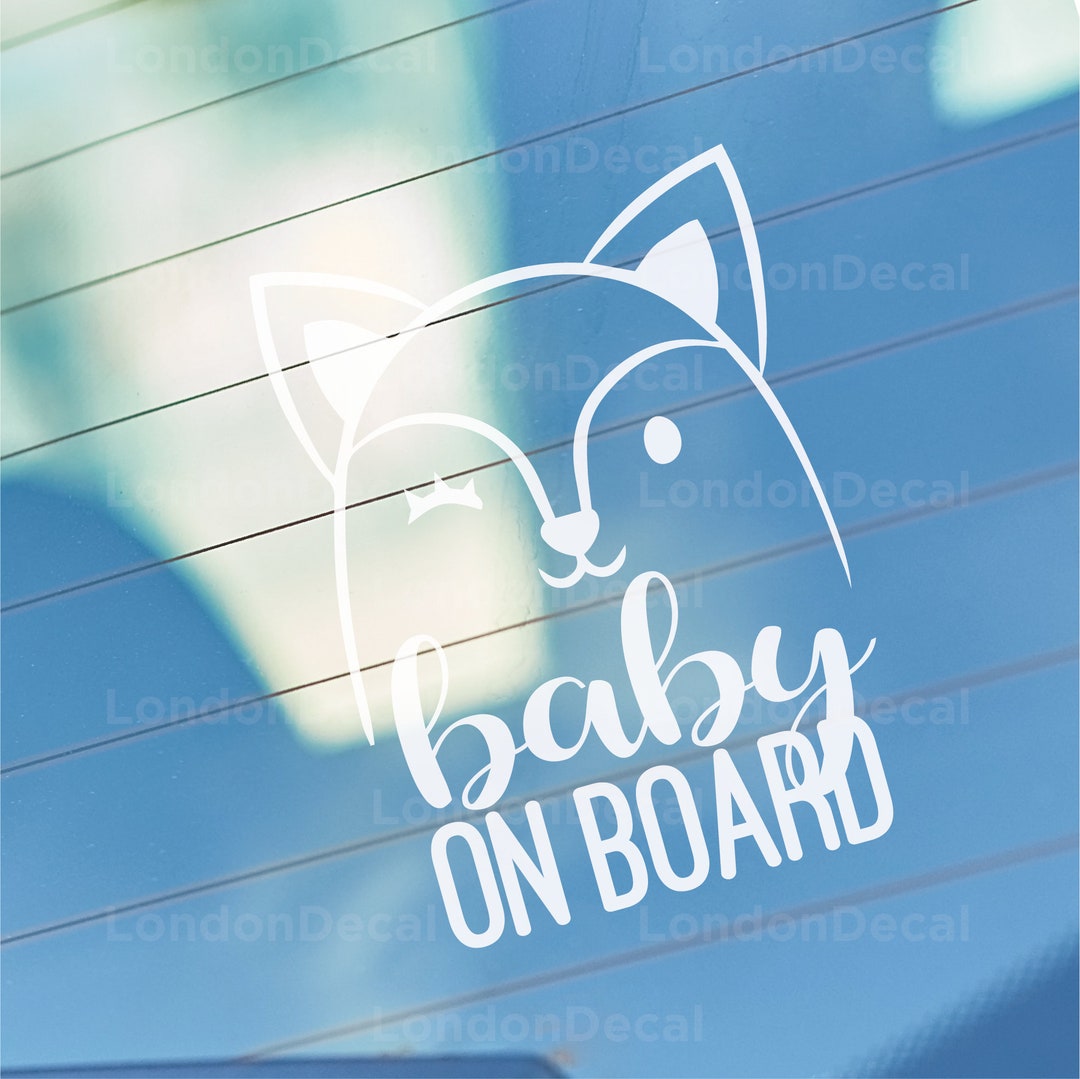 Autocollant Personnalisé Holographique "Bébé à Bord" En Vinyle Haute Qualité