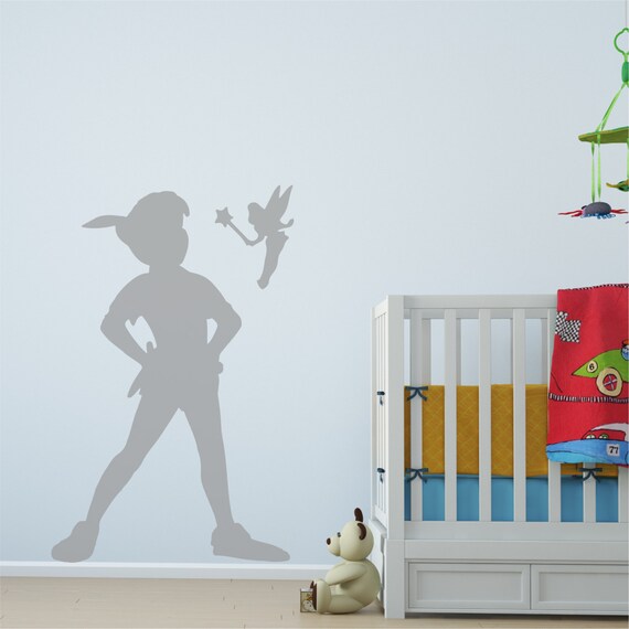 Peter Pan Shadow Removable Vinyl Wall Decal Stickers Home Removable Vinyl Wall Decal Stickers