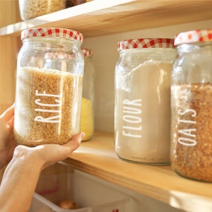 BACKEN PANTRY Vinyl Aufkleber Für Küchendosen Etiketten, Backetiketten, Vorratsdosen, Glas vorratsdosen, Organisation - Typ 5