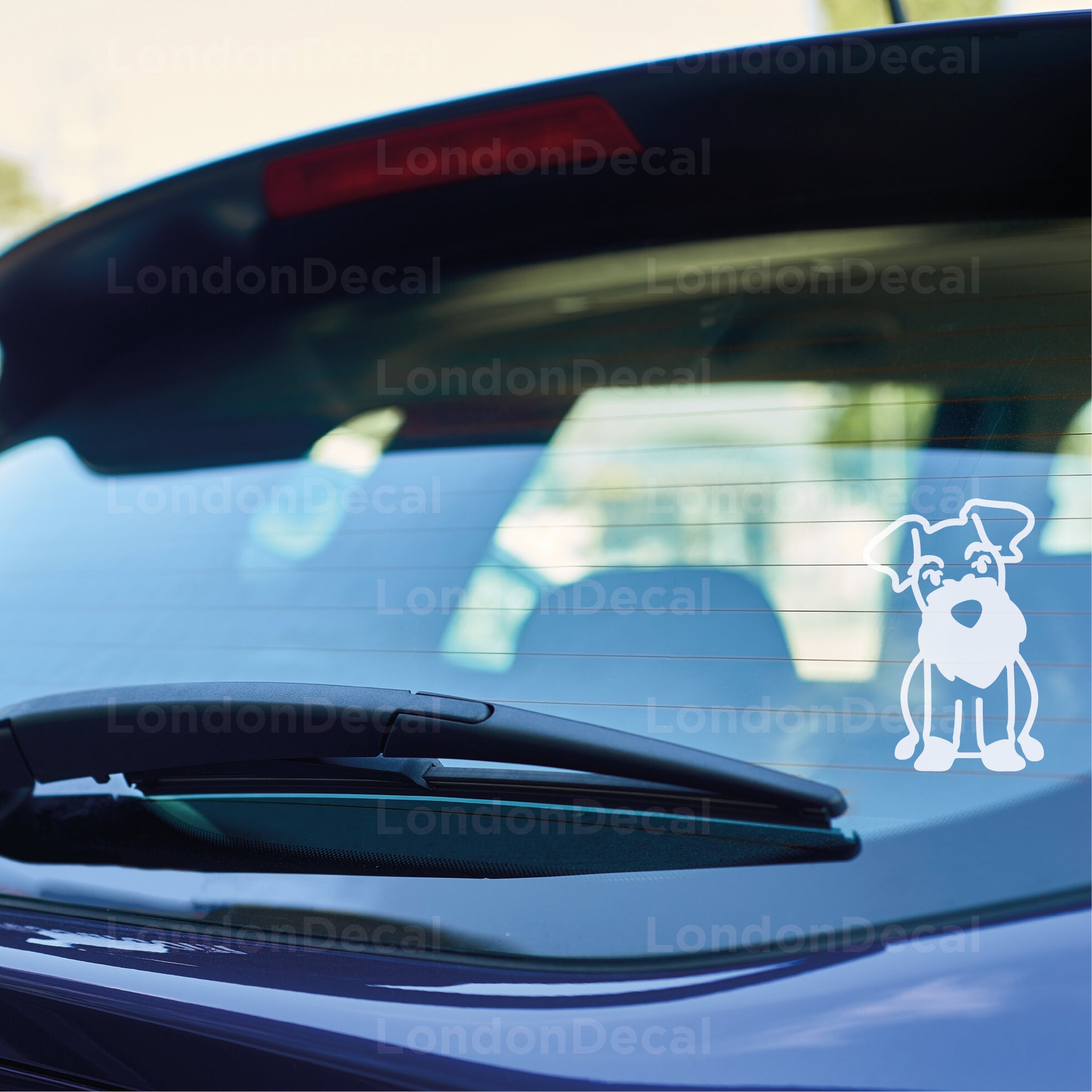 Schnauzer Aufkleber - Wasserfester Reflektierender Hund Aufkleber Für Auto & Mehr