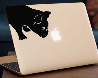 FRENCH BULLDOG Apple MacBook-stickersticker past op alle MacBook-modellen