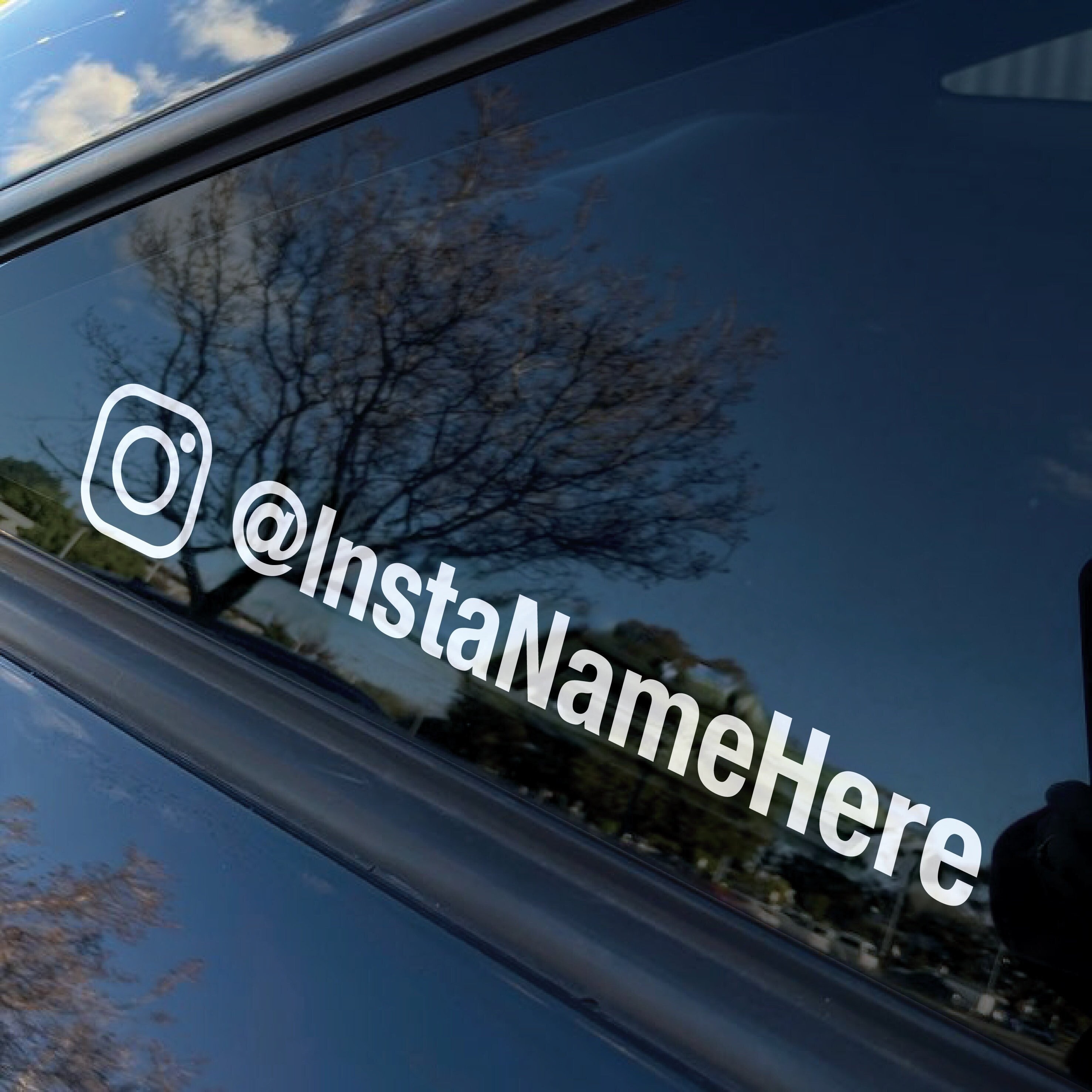 Adesivo Personalizzato Per I Social Media, Adesivo Per Finestrini Auto (acquista Uno E Ricevine Uno Gratis) - Italia - Foto 7