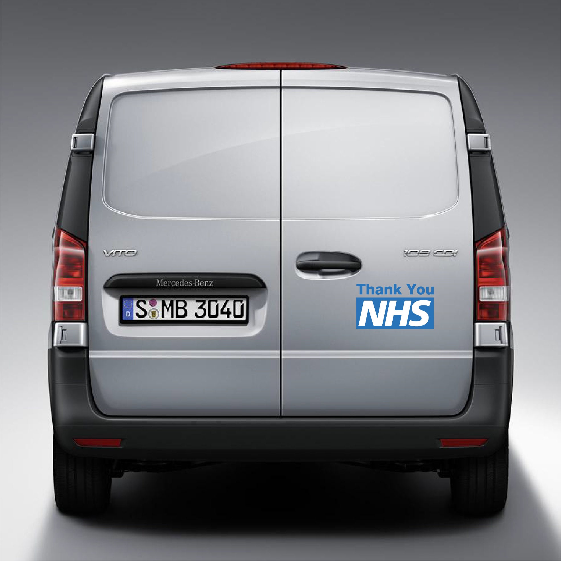 Gracias NHS Y Todos Los Trabajadores Clave Rainbow, Adhesivo