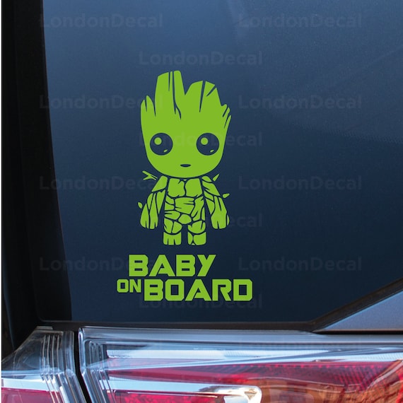 Mickey Mouse Baby on Board Kids Car Van Bumper Stickers Decals FREE P+P