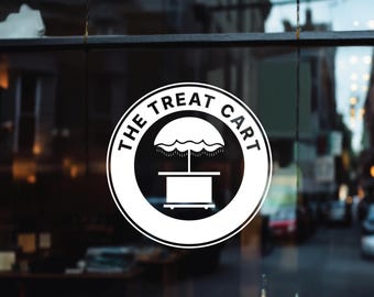 Custom Business Logo Decal • SEND YOUR LOGO to us • Business Window & Wall Logo • Round or Square Door Logo