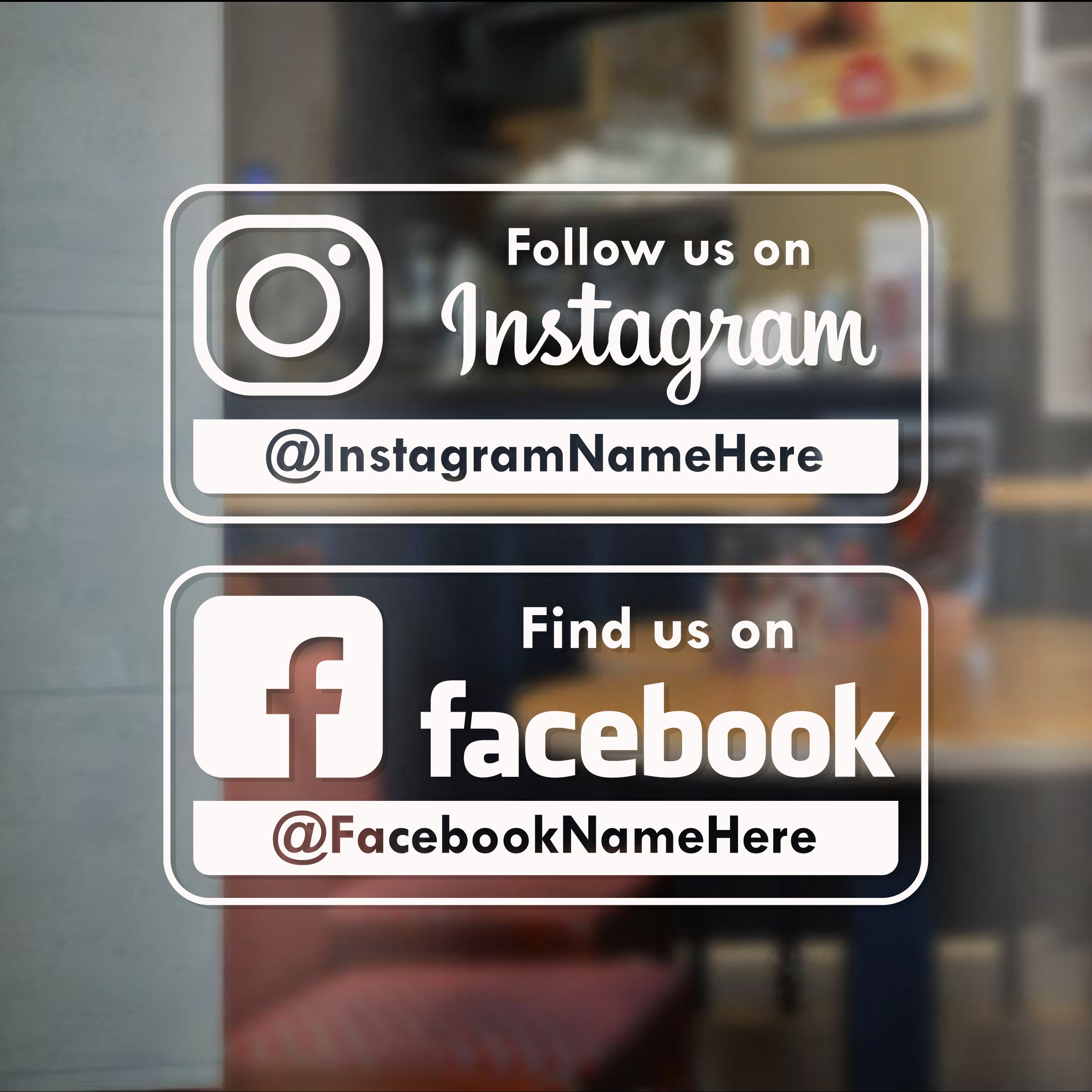 FOLLOW US INSTAGRAM | Social Media Tag Name | Business Shop Owner ...