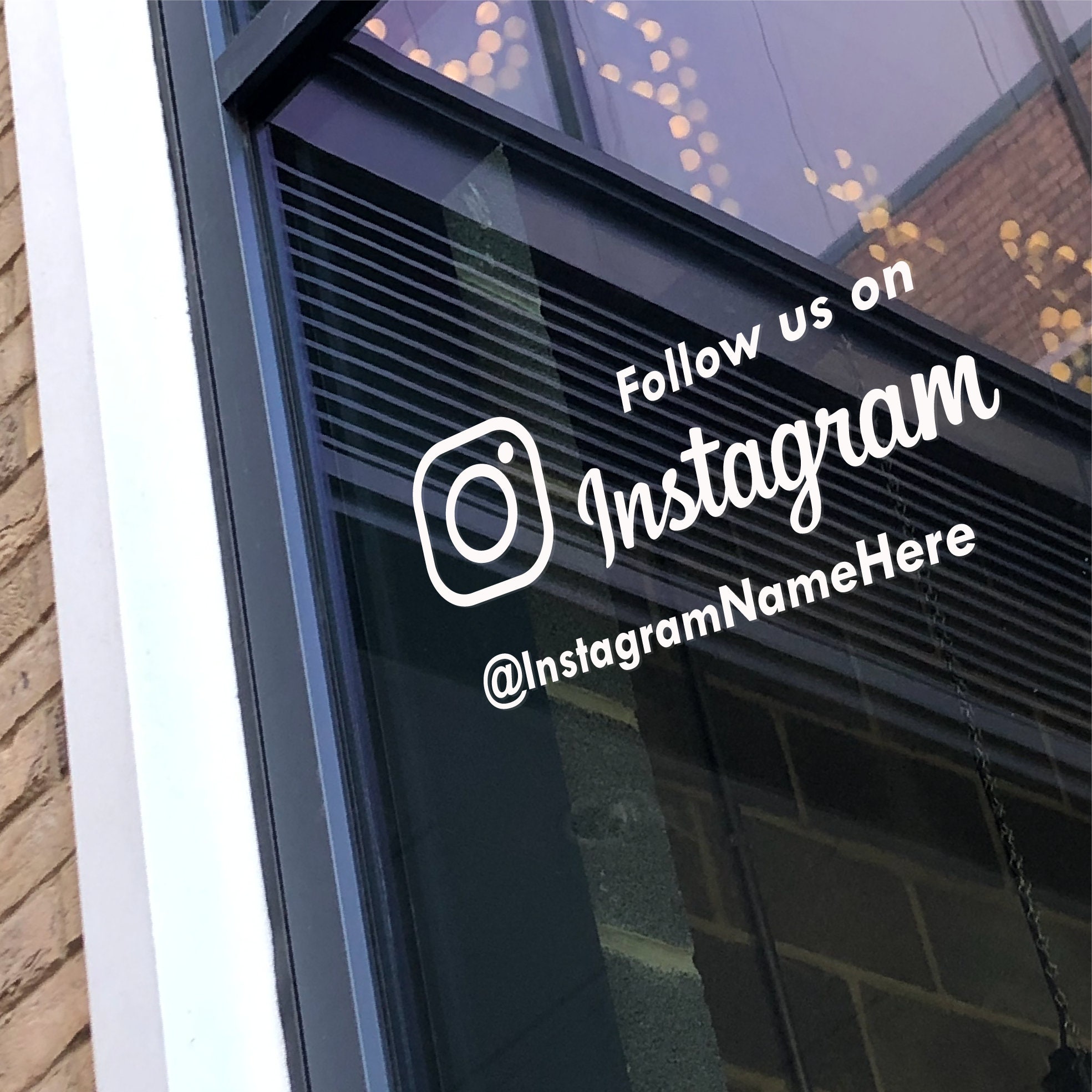 FOLLOW US INSTAGRAM | Social Media Tag Name | Business Shop Owner ...