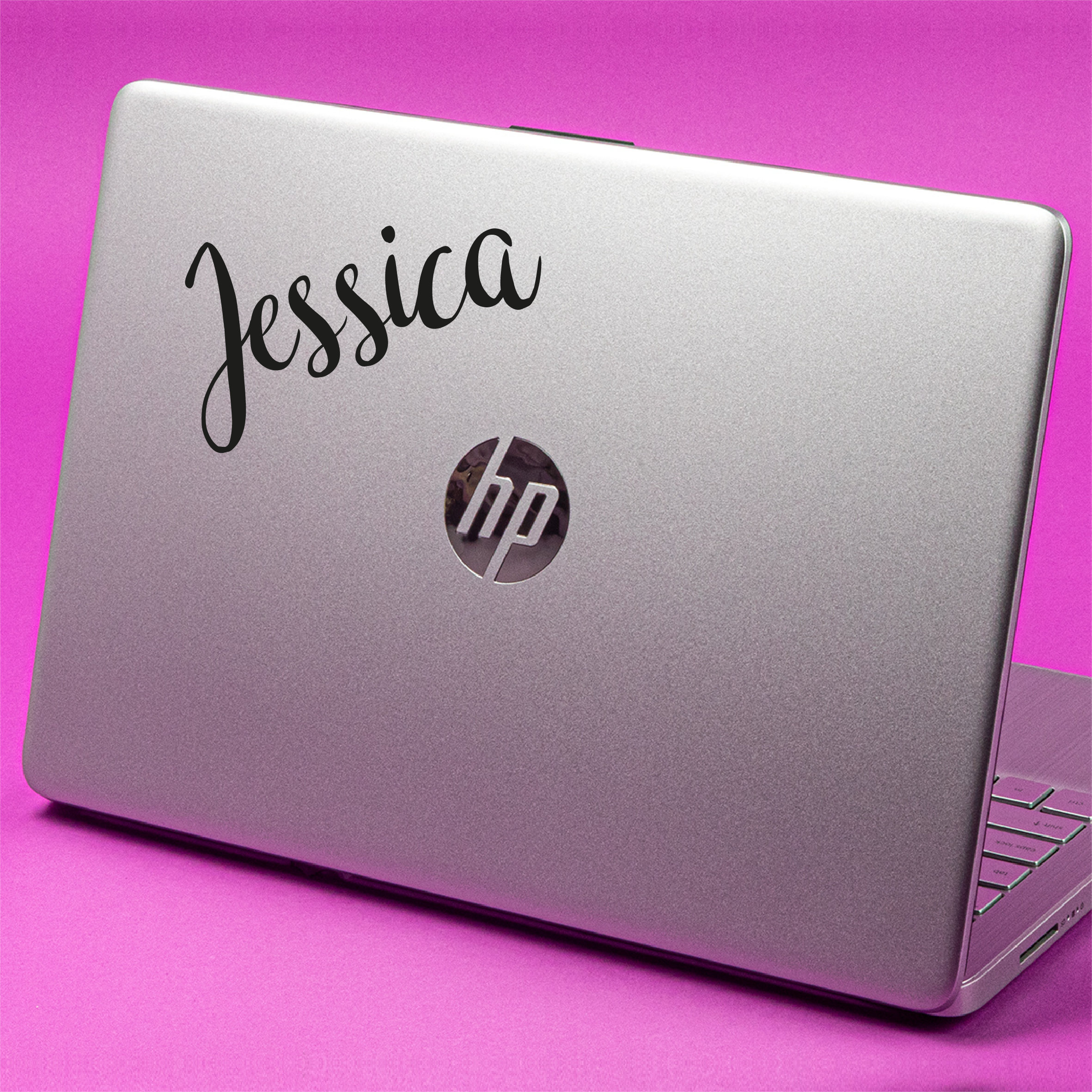 Your Name Custom Word - Laptop Decal Sticker Fits All HP, Dell, Acer ...