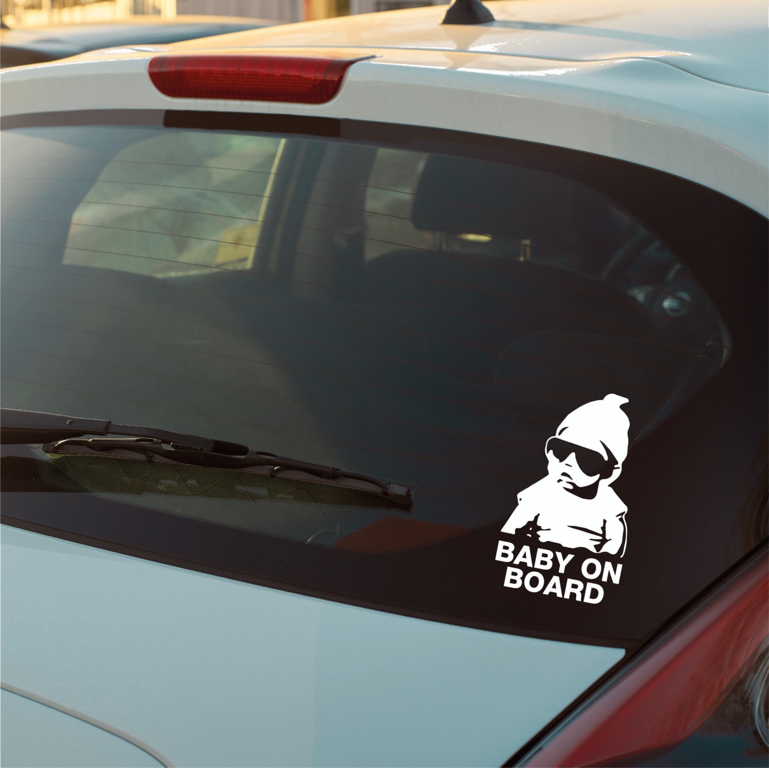 BABY ON BOARD Inspired by the Hangover Baby Car Window Bumper Vinyl Decal  Sticker 