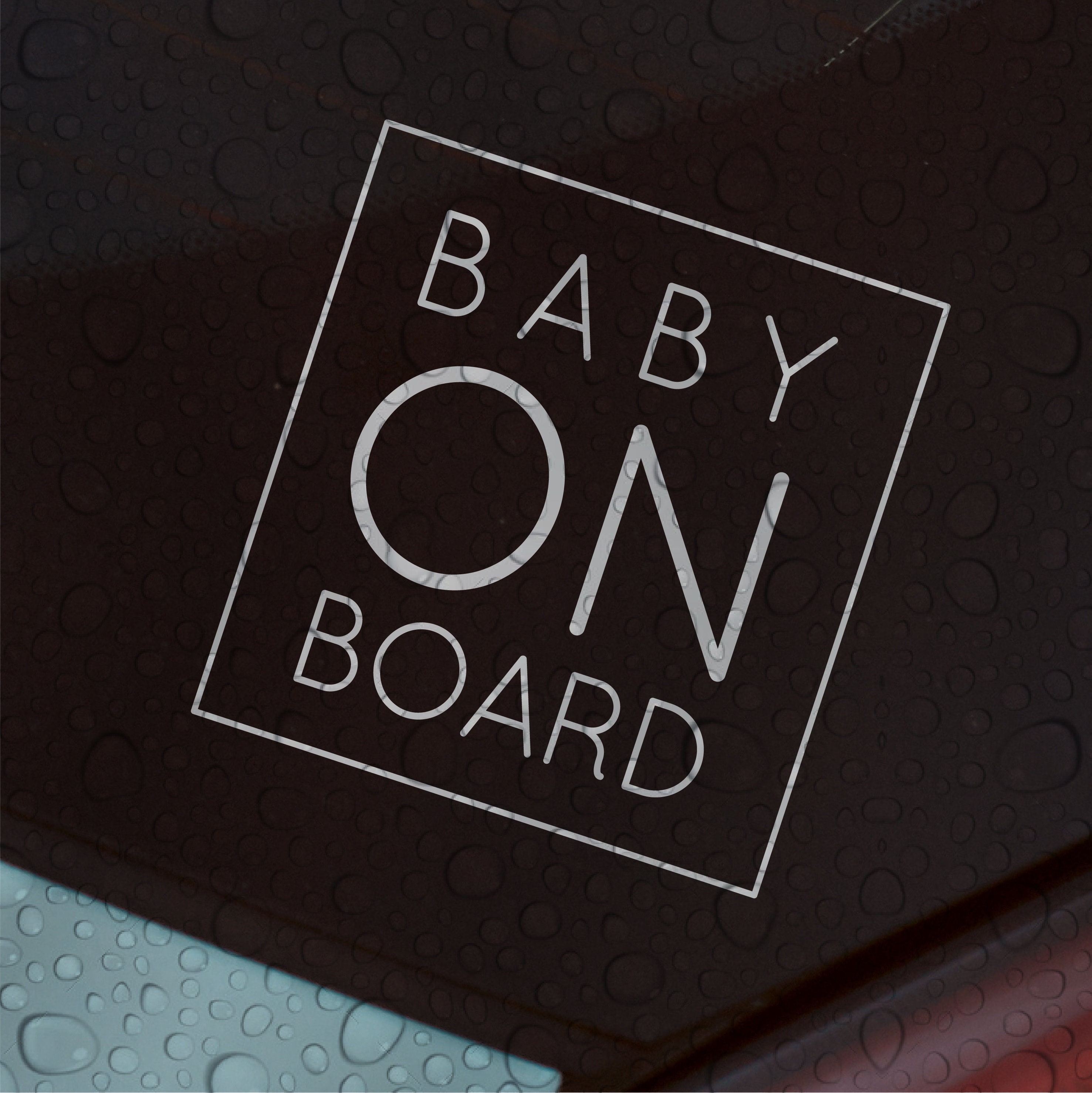 1x Sticker Baby On Board Car Truck SUV Window Bumper Wall Vinyl Sticker  Decal