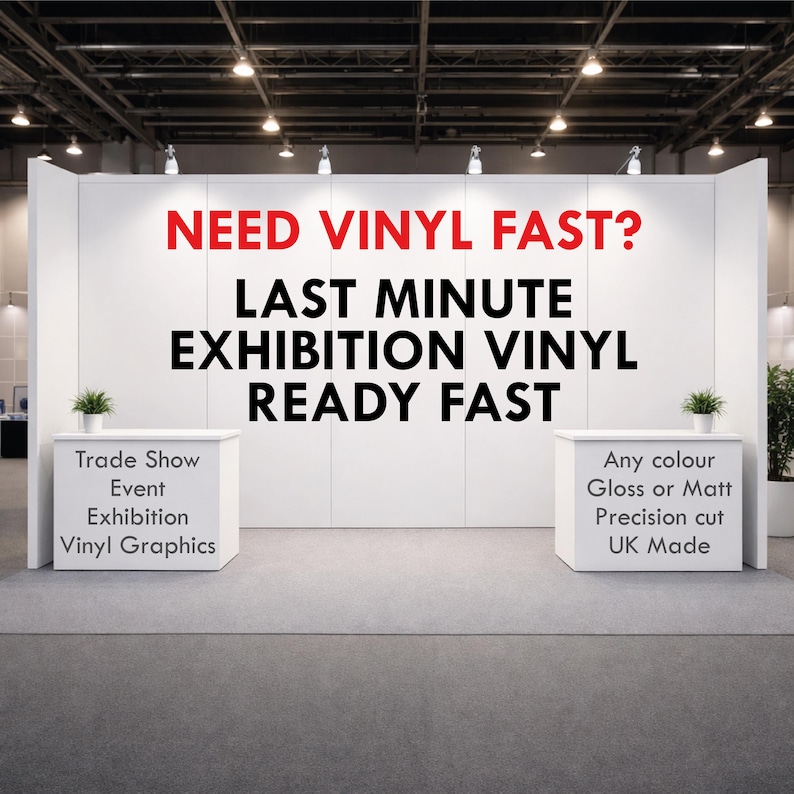 Exhibition Vinyl Graphics • Trade Show Logo Decals • Event Stand ...
