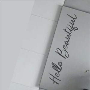 HELLO BEAUTIFUL Quote Removable Vinyl Wall Mirror Decal Stickers Home Decor Art (Type 2)