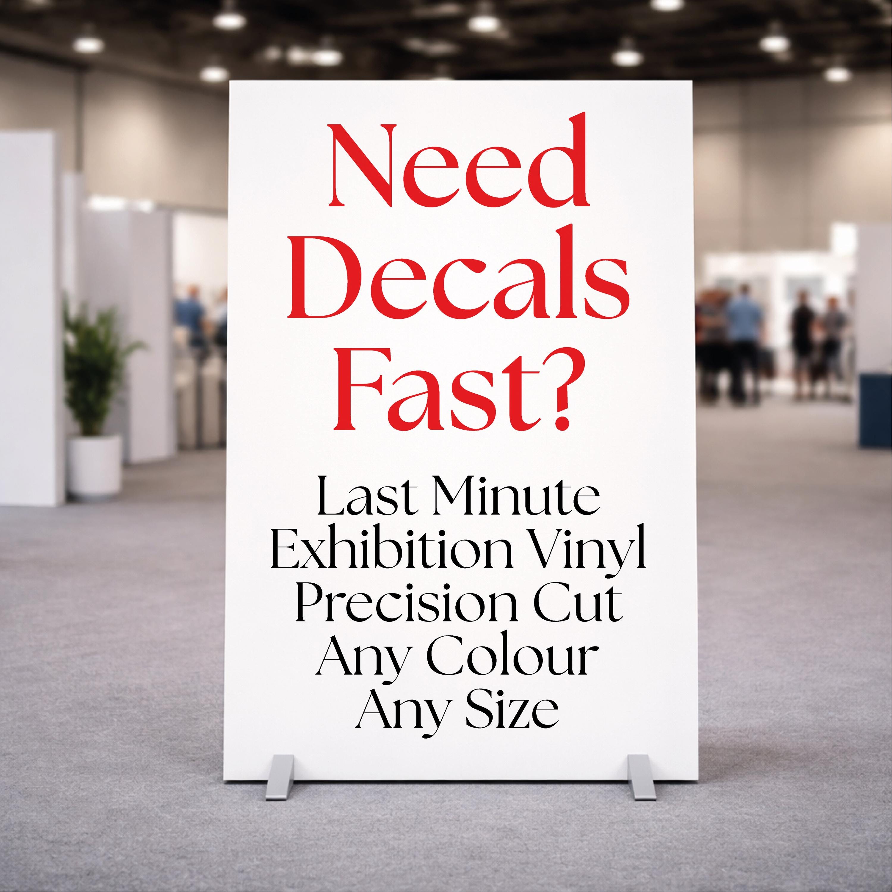 Exhibition Vinyl Graphics • Trade Show Logo Decals • Event Stand ...