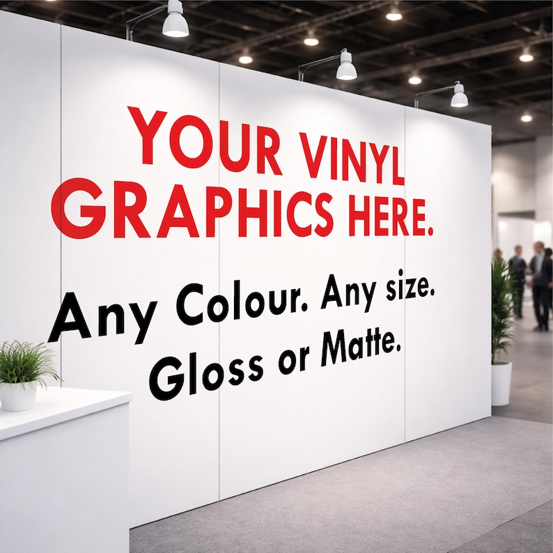 Exhibition Vinyl Graphics • Trade Show Logo Decals • Event Stand ...