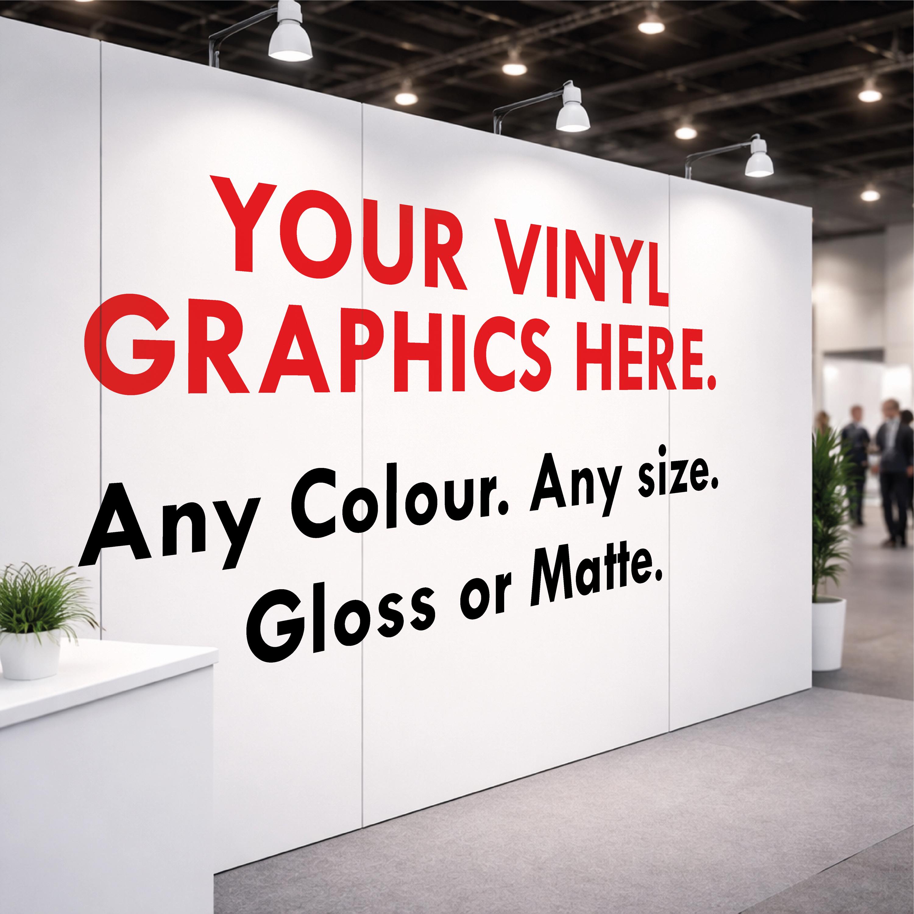 Exhibition Vinyl Graphics • Trade Show Logo Decals • Event Stand ...