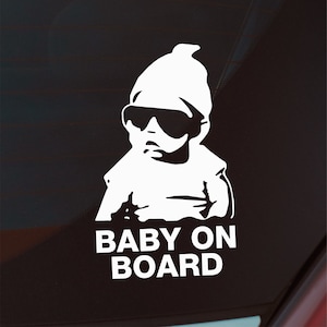 BABY ON BOARD | Zainspirowane przez The Hangover Baby | Naklejka winylowa na zderzak samochodu