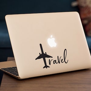 TRAVEL MacBook Aufkleber Sticker passend für alle MacBook Modelle