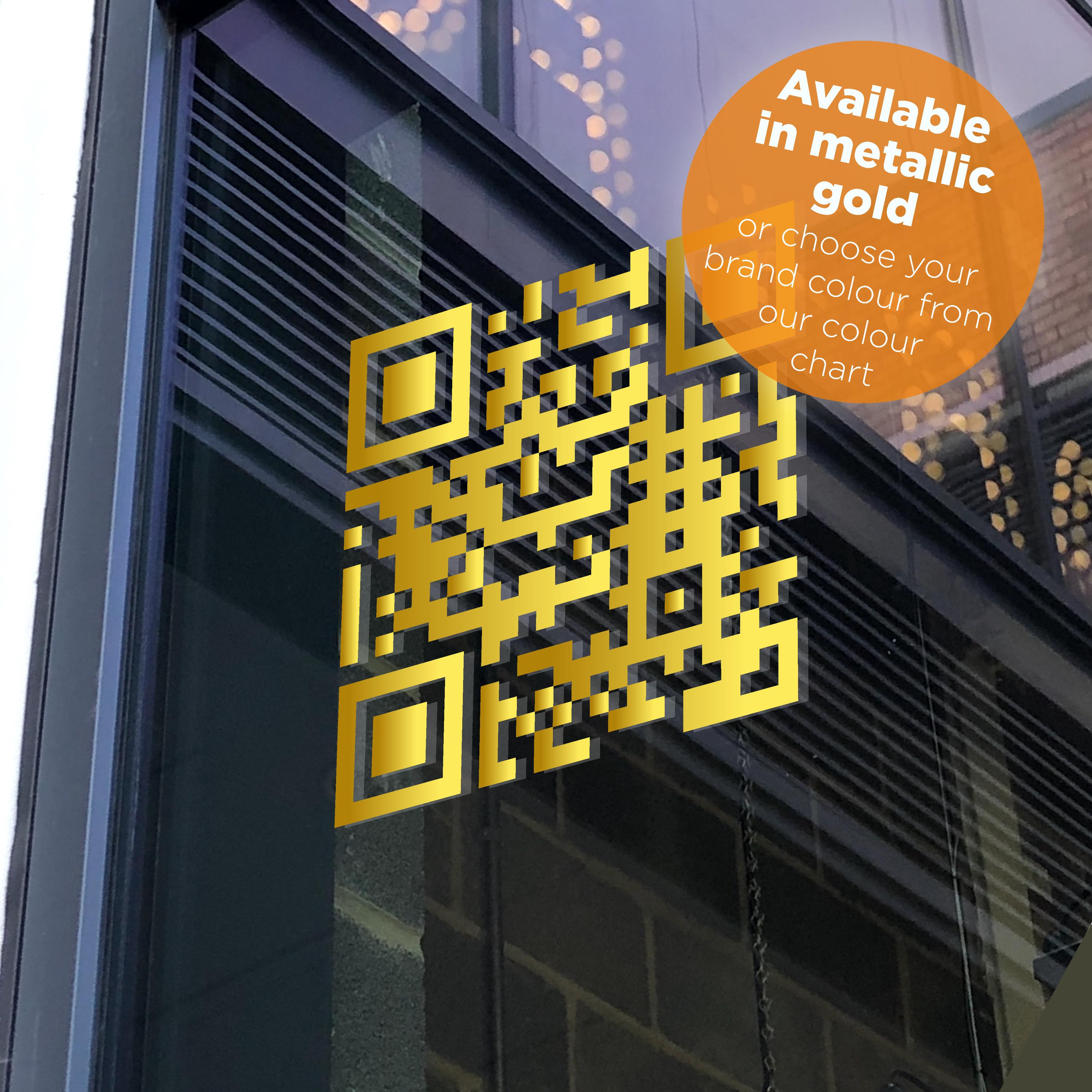 QR Code Only Vinyl Decal | Plain Custom QR Code Sticker | Business ...