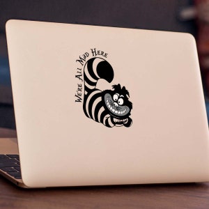 CHESHIRE CAT MacBook Decal Sticker, fits all MacBook models