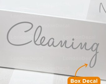 CLEANING - Mrs Hinch inspired decal sticker label (Type 1)
