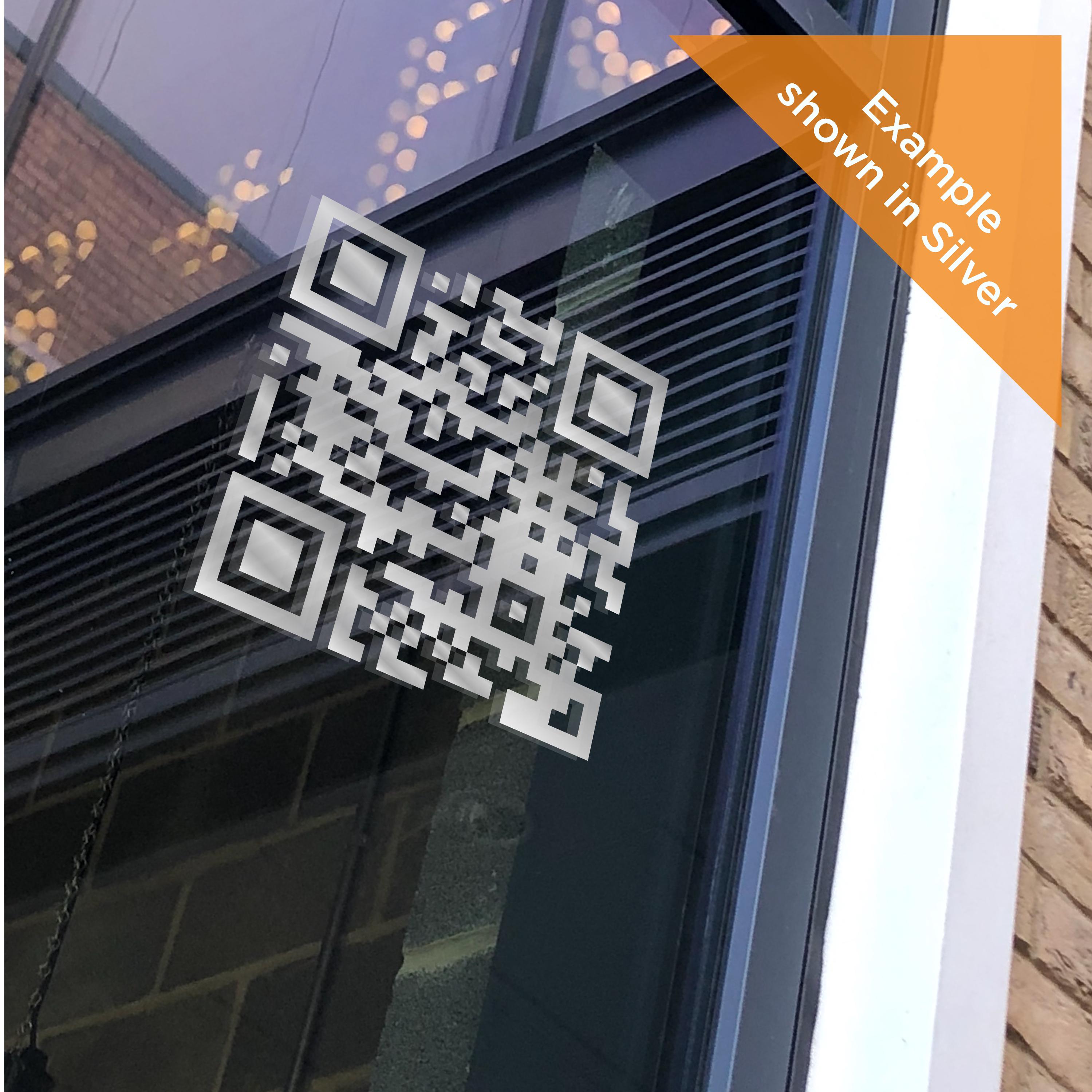 QR Code Only Vinyl Decal | Plain Custom QR Code Sticker | Business ...
